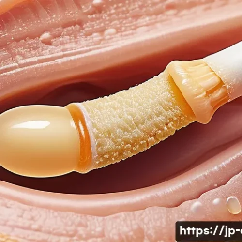 귀지 제거 시 주의사항과 진료 방법 - A close-up, realistic medical illustration of a human ear canal showing both dry and wet types of ea...